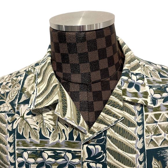 Vintage House of Uniforms Mens Hawaiian Shirt Large Button Up Tiki Aloha Camp - Picture 5 of 8